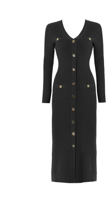 Vintage Čierne Bodycon Šaty Zo 40. Rokov