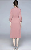 Vintage 40s Old School Dress Ružové
