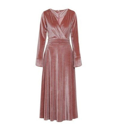 Vintage 40s Plain Dress Pink