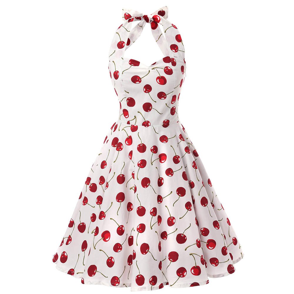 Vintage Čerešňové Šaty Z 50. Rokov