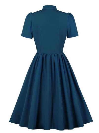 Preppy Vintage Šaty Modré