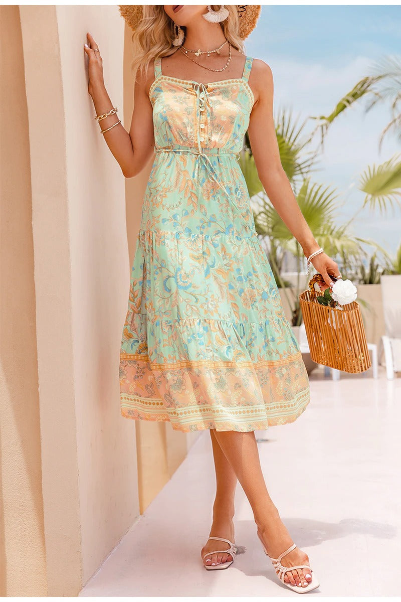 Vintage Bohémske Šaty