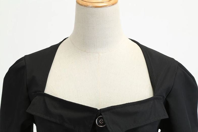 Vintage Boogie Woogie Šaty Čierne