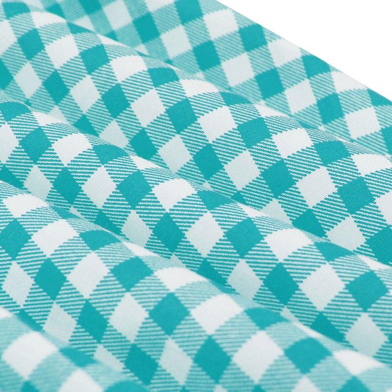 Vintage Tyrkysové Kárované Šaty