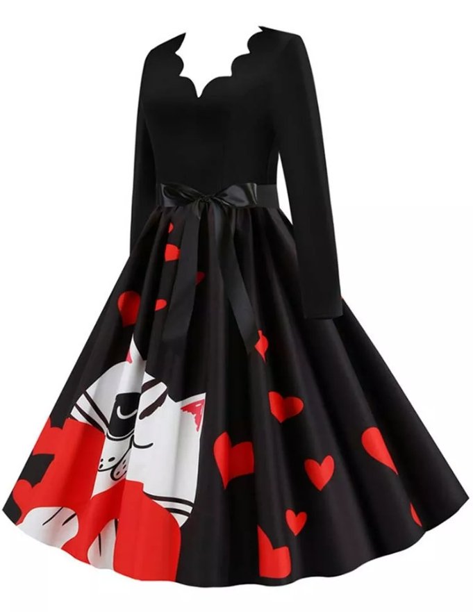 Vintage Mačacie Šaty