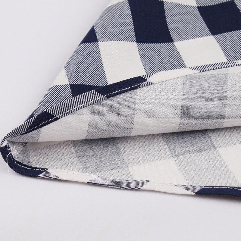 Vintage Kárované Bavlnené Šaty