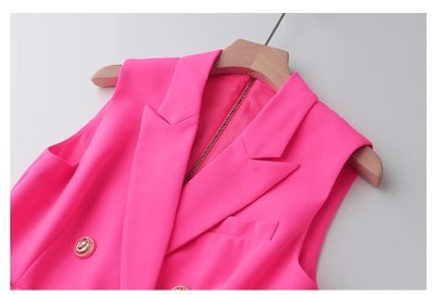 Vintage Ceruzkové Šaty Fuschia Zo 40. Rokov