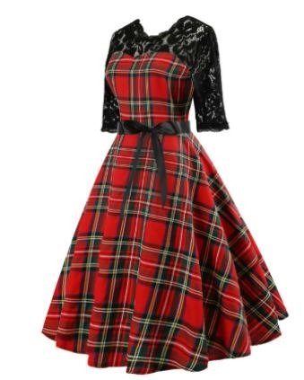 Vintage Čipkované Šaty