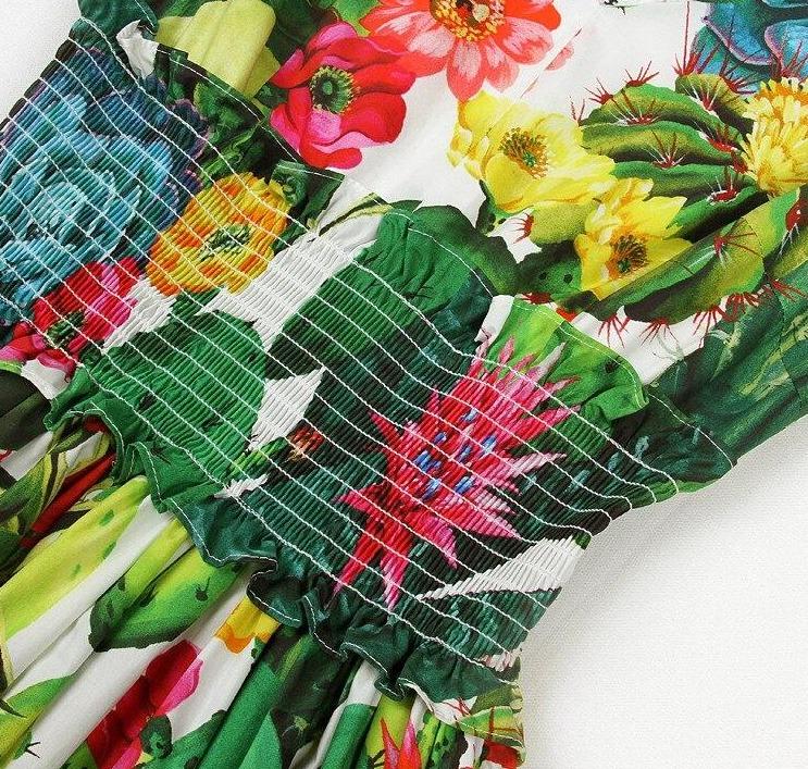 Vintage Dámske Bavlnené Šaty