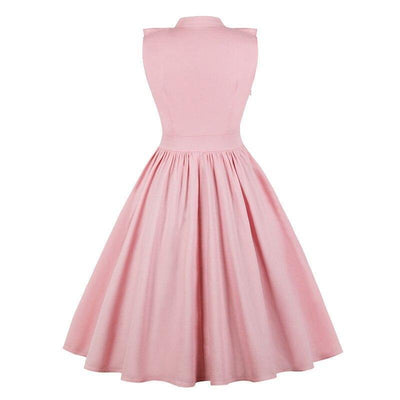 Vintage Ružové Šaty Froufrou Plus Size