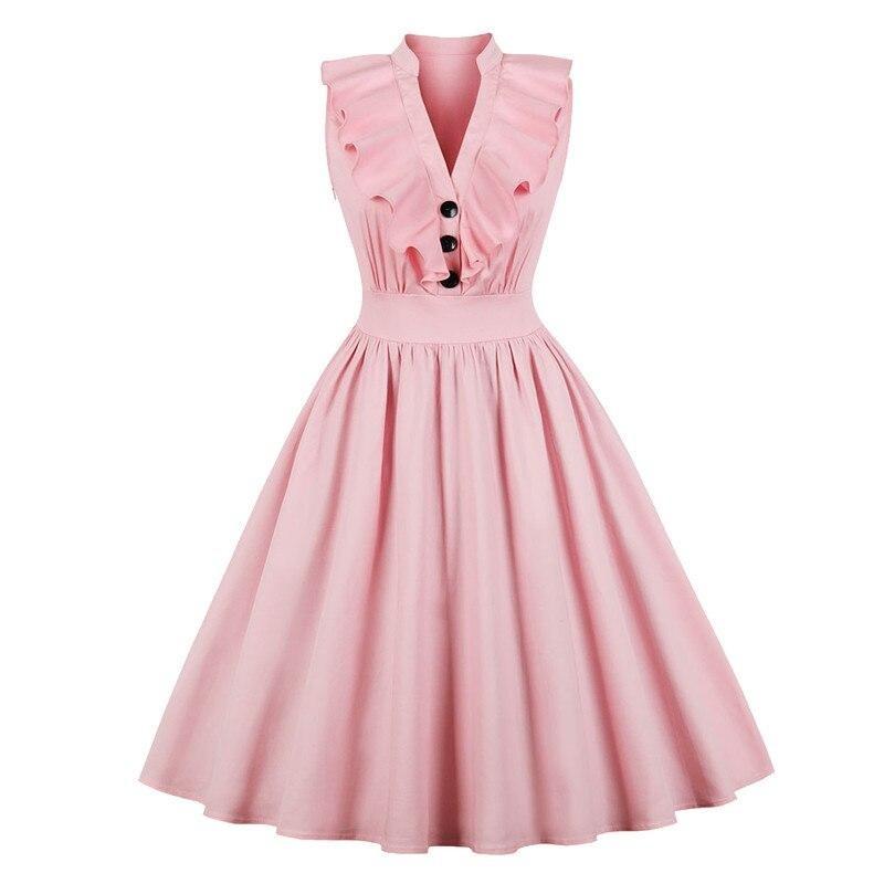 Vintage Ružové Šaty Froufrou Plus Size