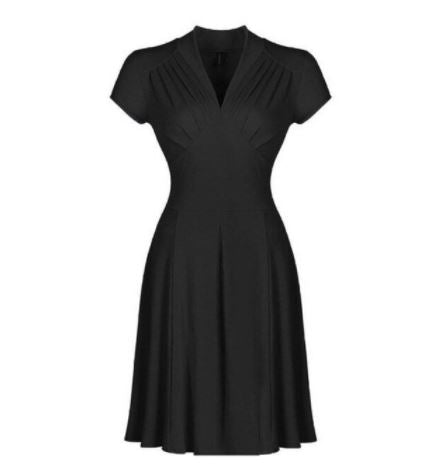 Vintage Plus Size 50. Šaty Čierne