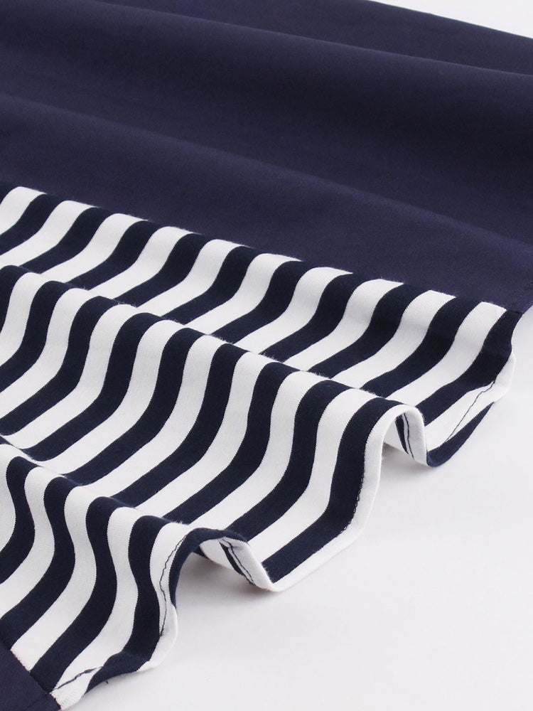 Modré Šaty Vintage Plus Veľkosti 50. Rokov