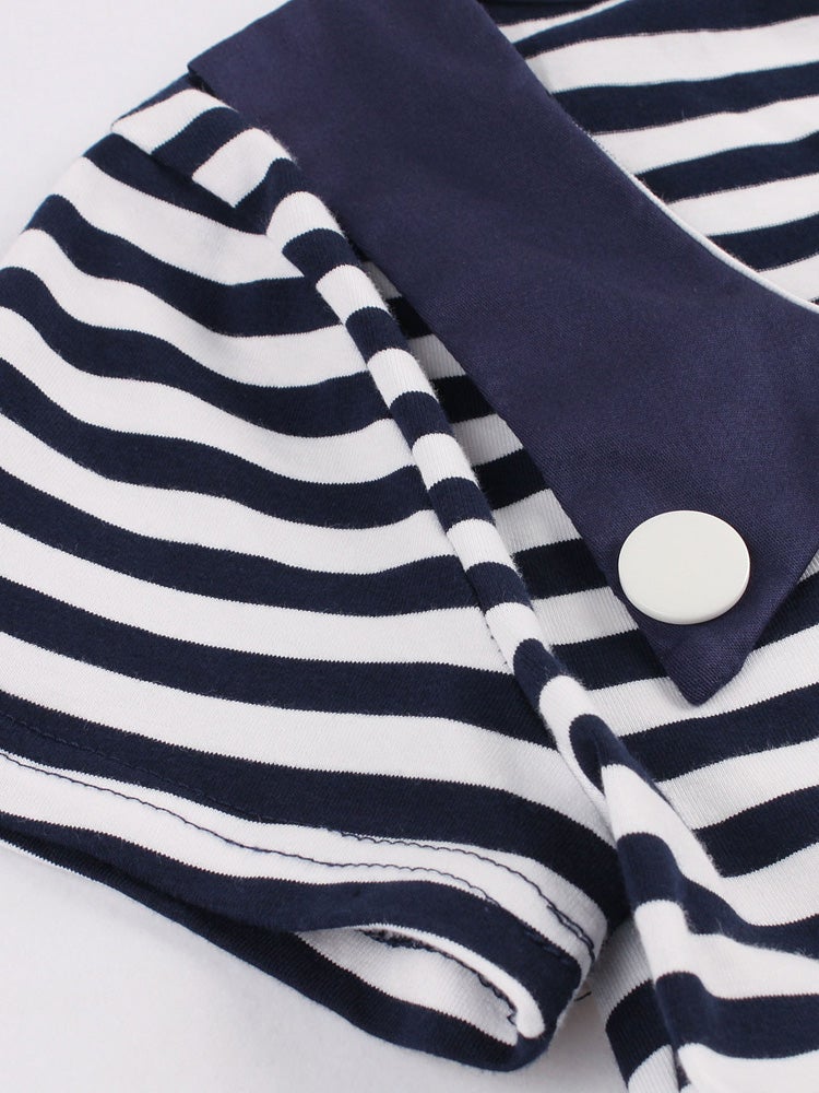 Modré Šaty Vintage Plus Veľkosti 50. Rokov