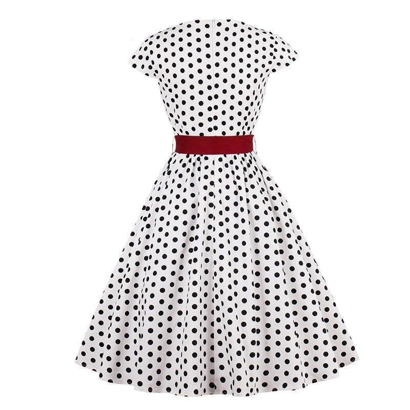 Vintage Šaty S Bielym Opaskom Veľkej Veľkosti