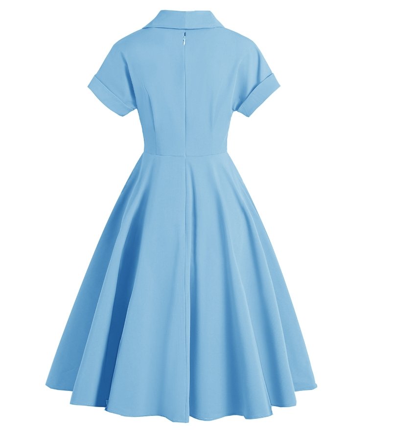 Modré Gombíky Na Vintage Šaty