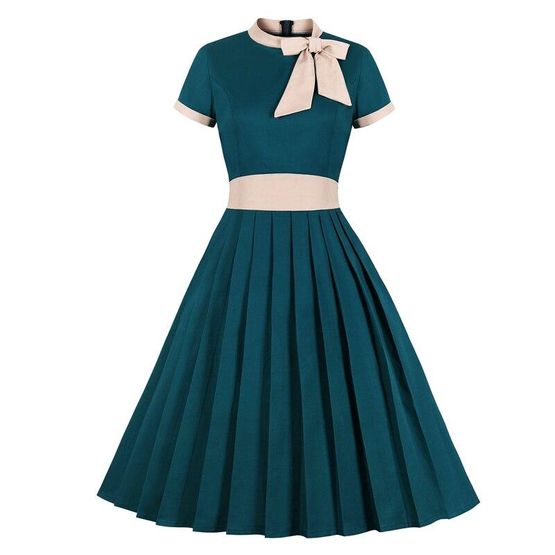 Vintage Elegantné Tyrkysové Šaty Veľkej Veľkosti