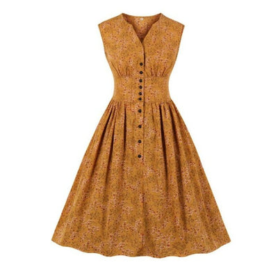 Vintage Šaty Apricot Plus Size