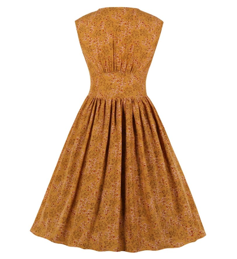 Vintage Šaty Apricot Plus Size