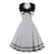 Retro Šaty Vintage Plus Size Biele
