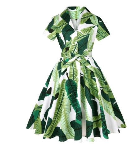 Vintage Extra Veľkosť Rockabilly Šaty Pastelovo Zelené