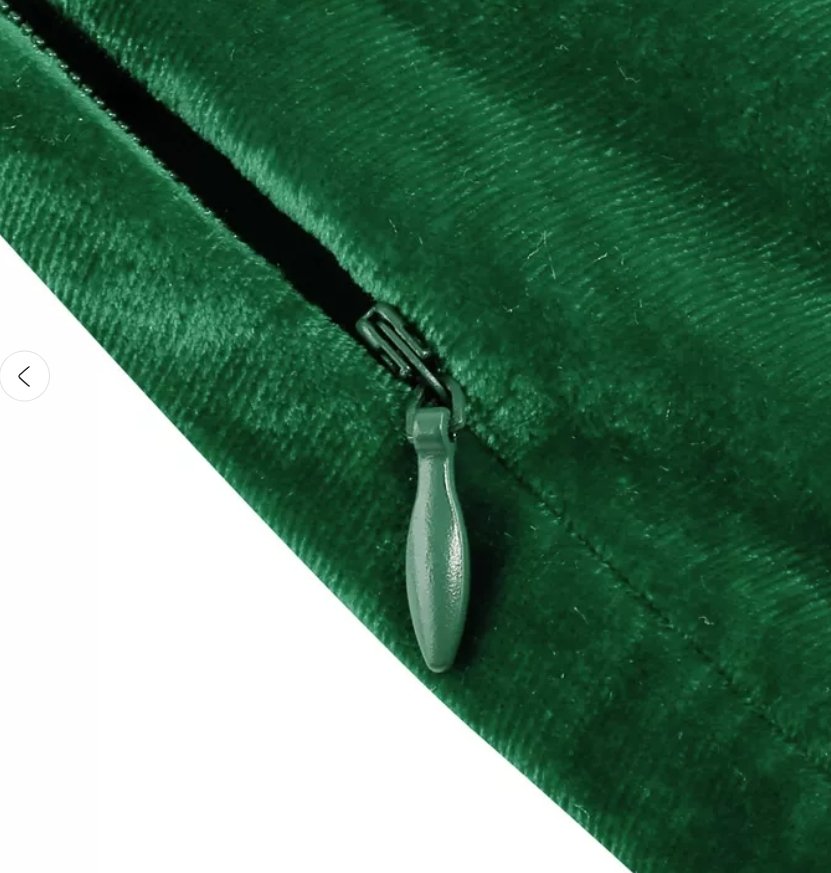 Vintage Veľké Zelené Saténové Šaty