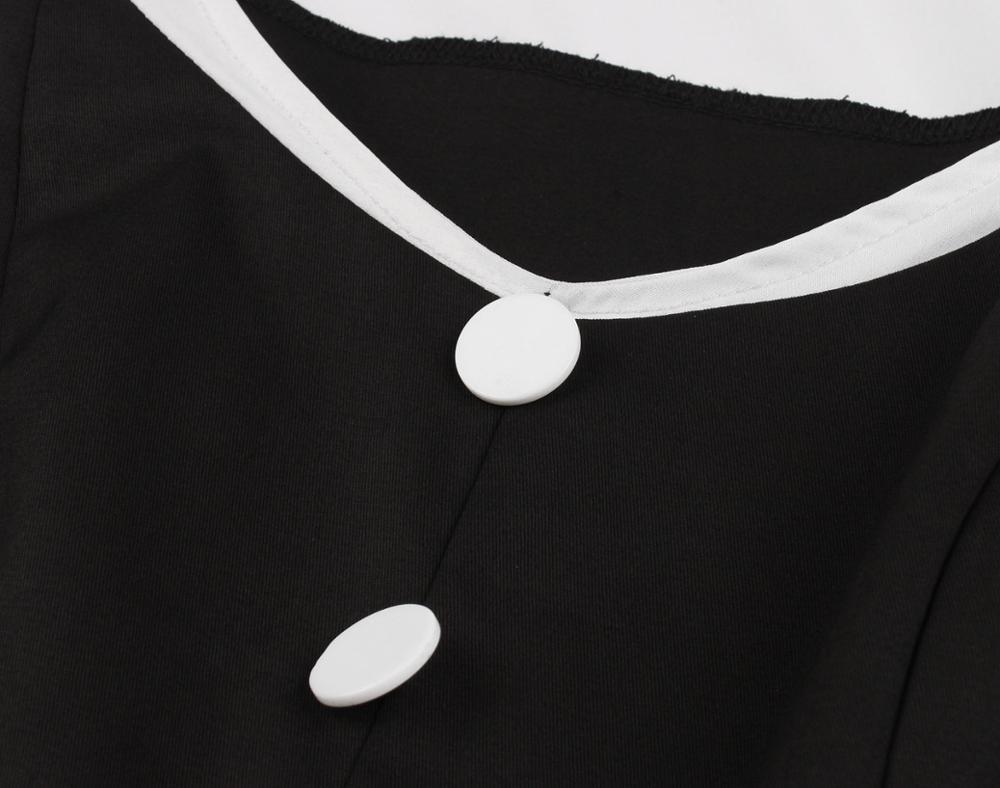 Vintage Šaty Hepburn Čierne