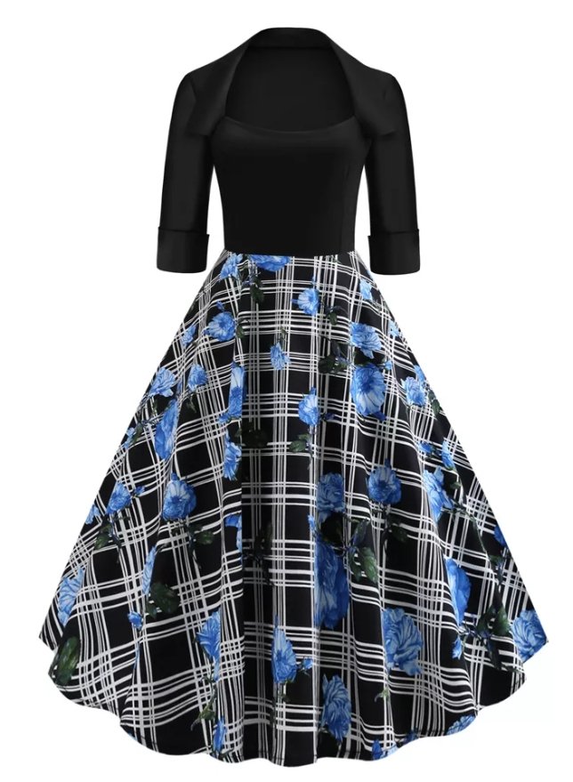 Vintage Zimné Šaty