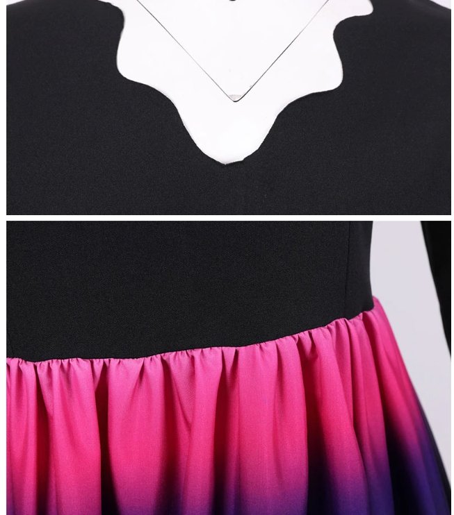 Vintage Vianočné Šaty Winter Sky