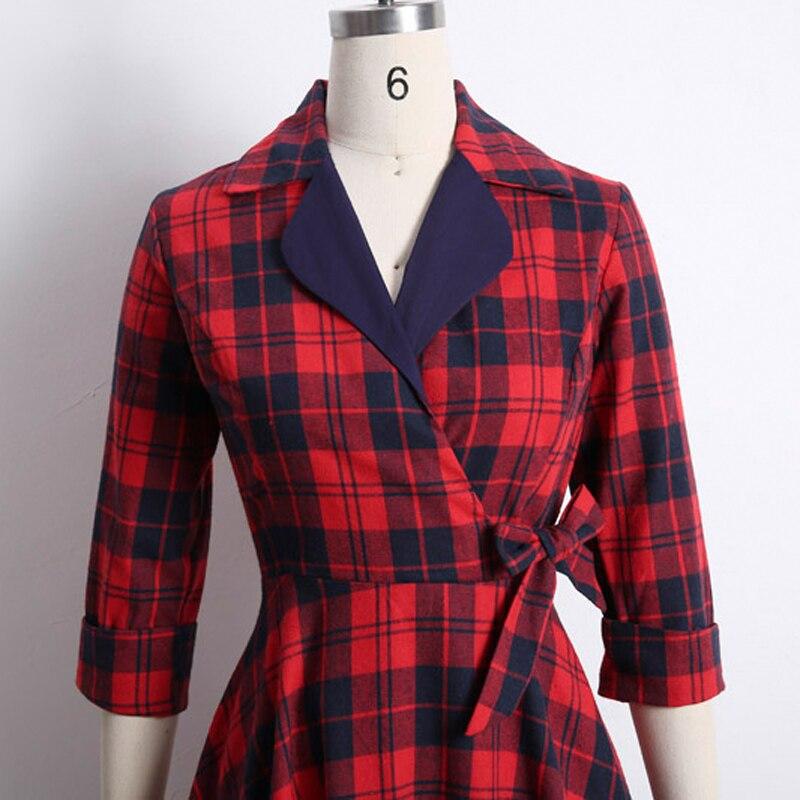 Vintage Zimné Bavlnené Šaty