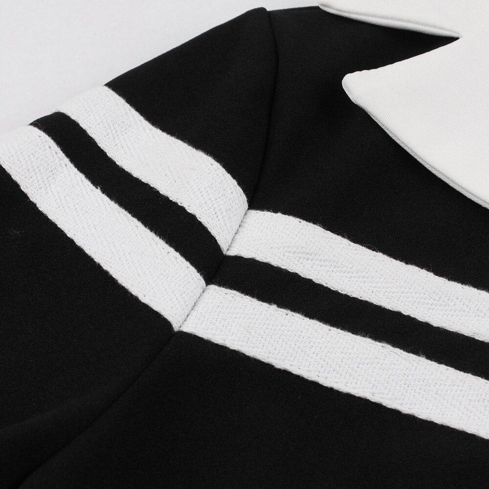 Vintage Zimné Šaty Čiernej Farby