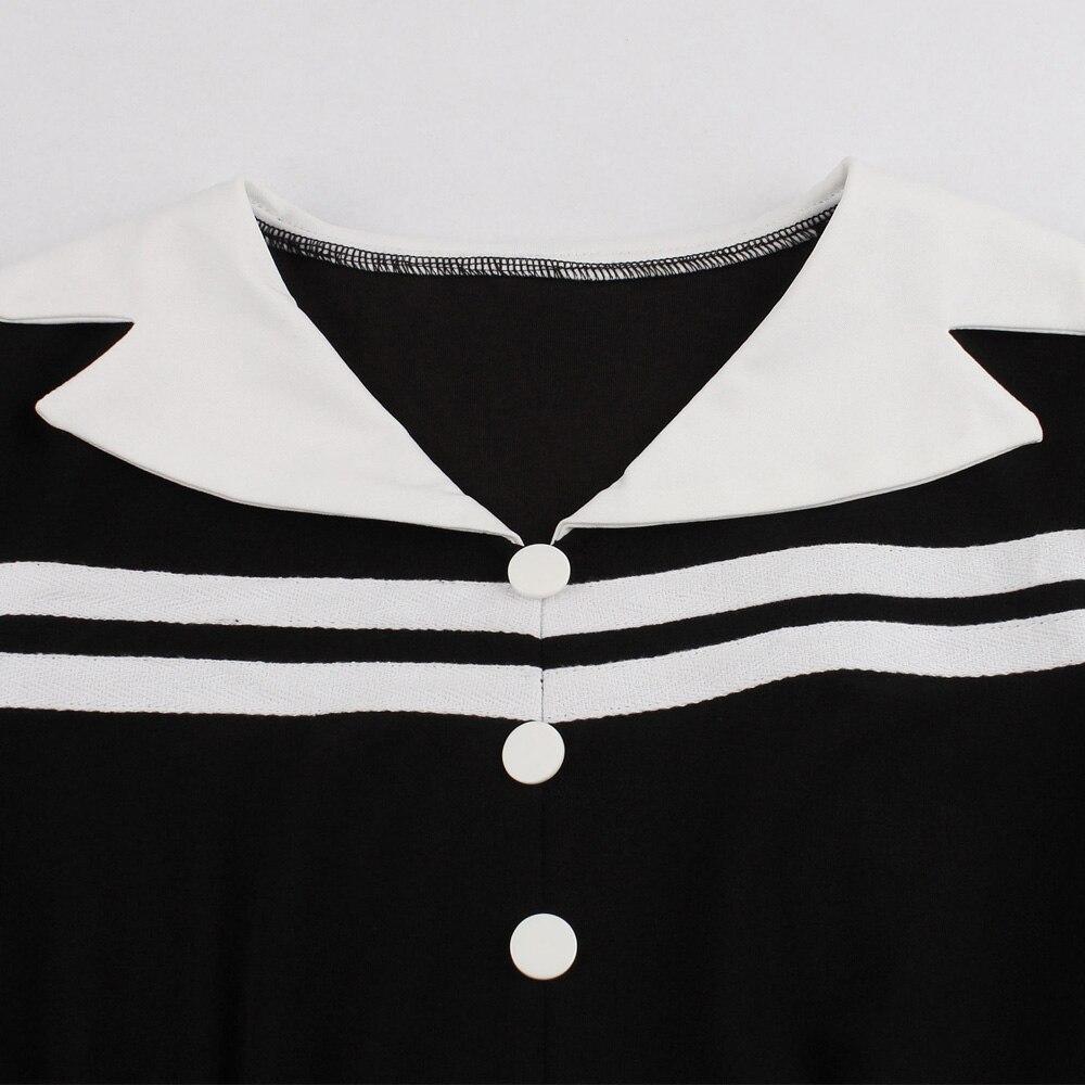 Vintage Zimné Šaty Čiernej Farby