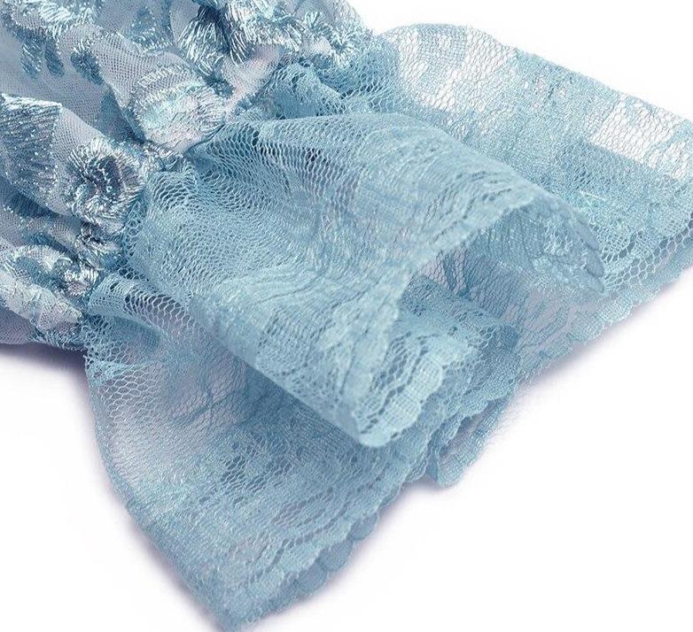 Vintage Modré Svadobné Šaty Pre Hostí