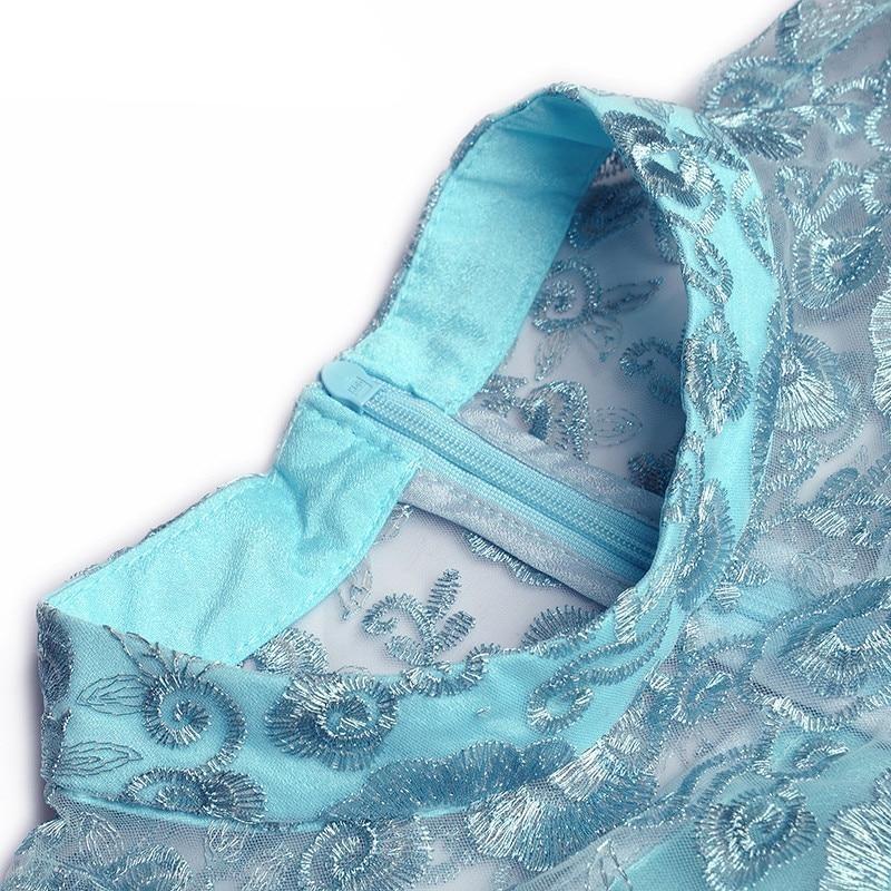 Vintage Modré Svadobné Šaty Pre Hostí