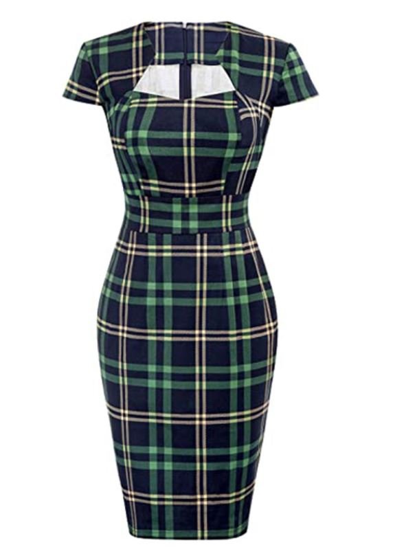 Vintage Zelené Šaty