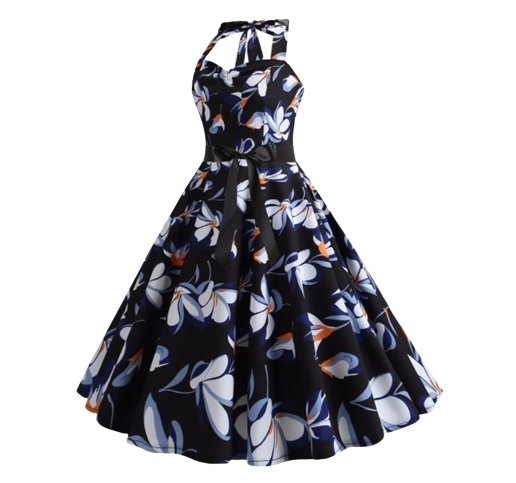 Vintage Ohlávkové Šaty