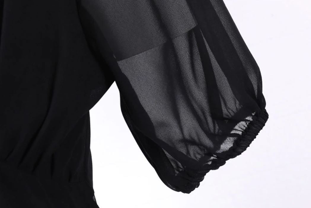 Vintage Dlhé Čierne Šaty Z 50. Rokov