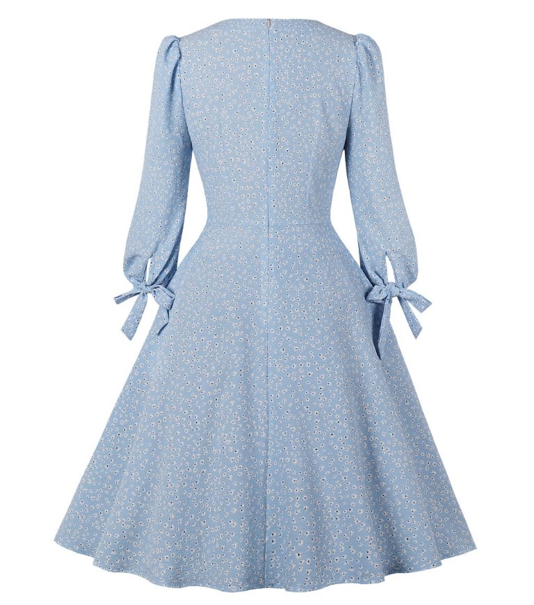 Vintage Dlhé Šaty Boho Flowers