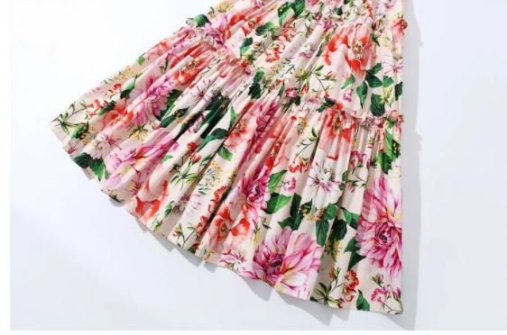 Vintage Zamilované Kvetinové Šaty