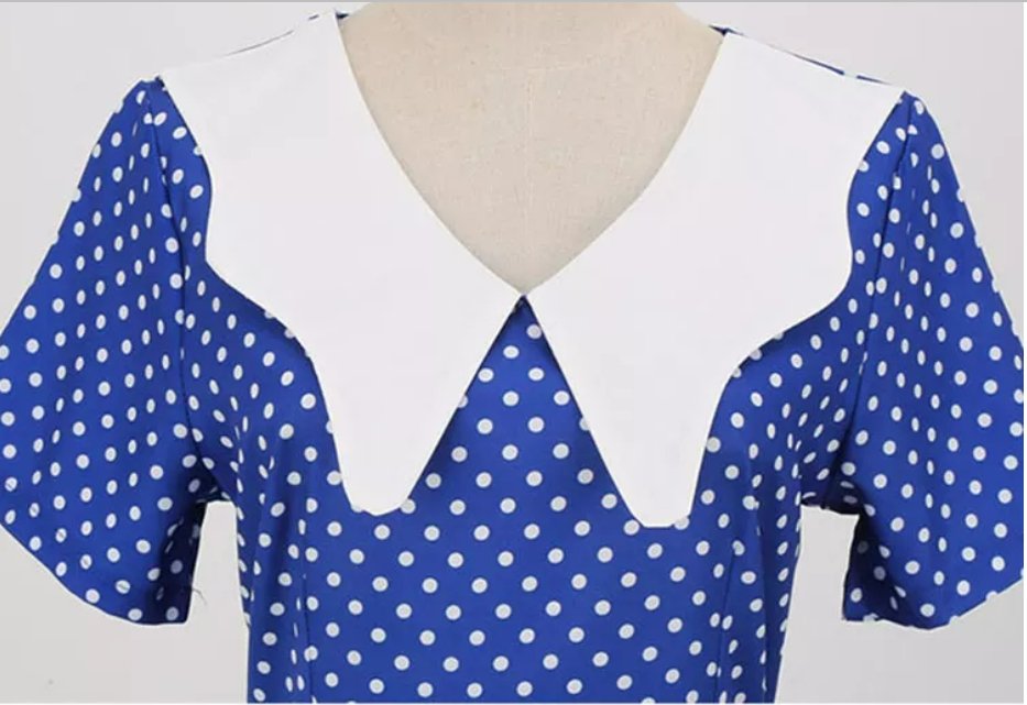 Vintage Svadobné Šaty V Námorníckej Modrej