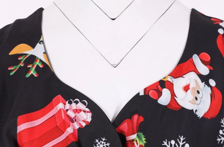 Vintage Vianočné Šaty V Čiernej Farbe