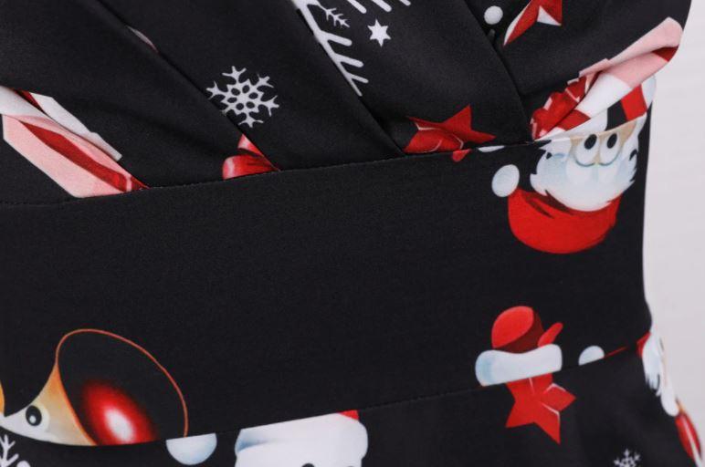 Vintage Vianočné Šaty V Čiernej Farbe