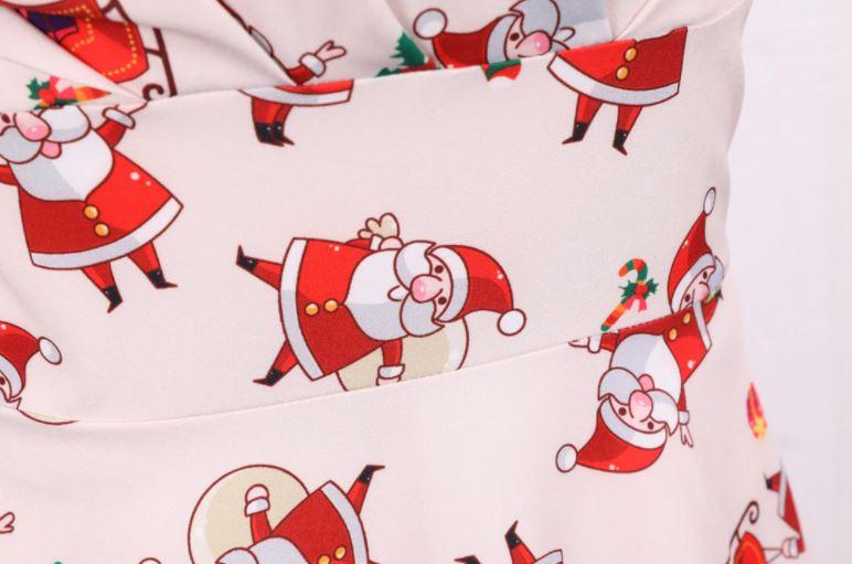 Vintage Vianočné Šaty V Ružovej Farbe