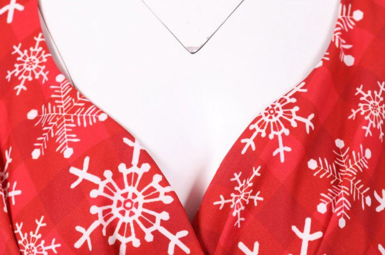 Vintage Vianočné Šaty Extra Veľkosti Červené