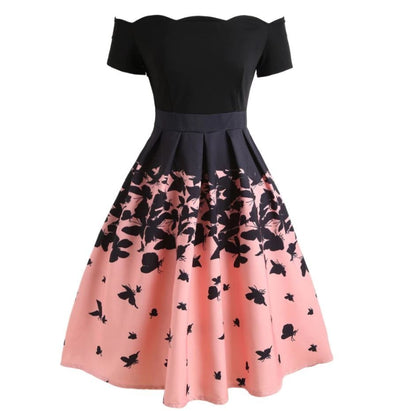 Vintage Butterflies Šaty