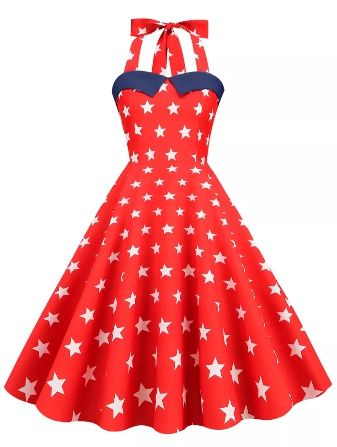 Vintage Šaty Pin Up Srdce Usa