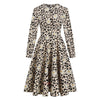 Vintage Pin Up Leopard Šaty