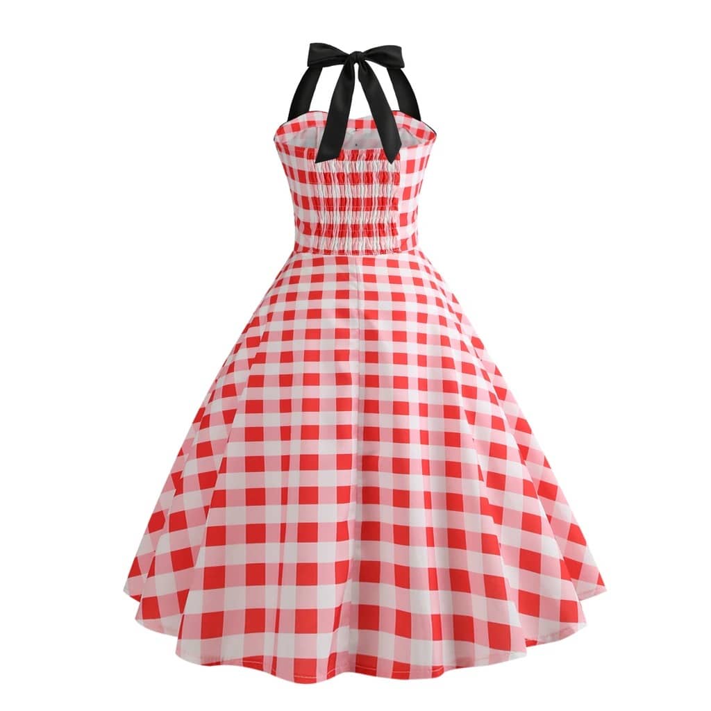 Vintage Šaty - Red Gingham Pin-Up