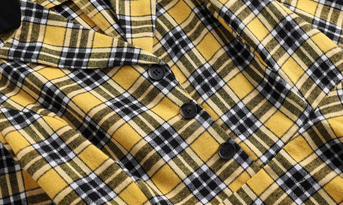 Vintage Žlté A Čierne Pruhované Šaty