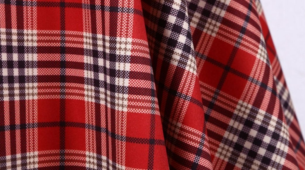 Vintage Červeno-Čierne Pruhované Šaty